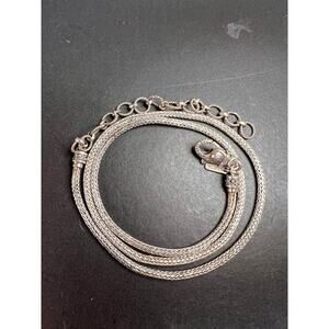 Sarda Bali sterling silver tulang naga extender 24 inch necklace